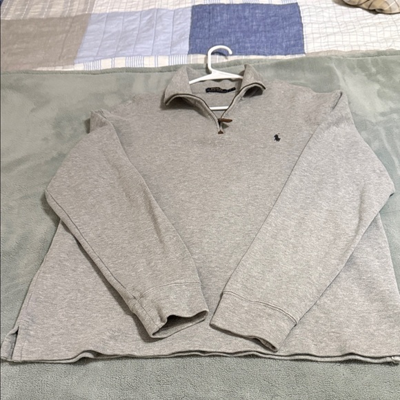 Polo by Ralph Lauren Gray Zip Up Sweater - Picture 1 of 6